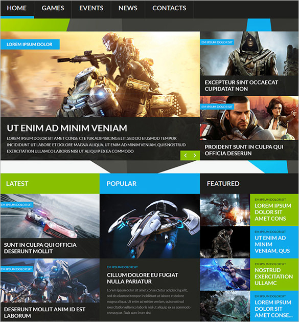 32+ Gaming Joomla Themes & Templates | Free & Premium ...