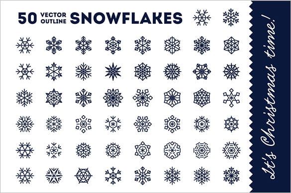 0 vector snowflakes for christmas png download