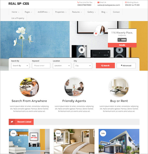 22+ Real Estate Bootstrap Themes & Templates