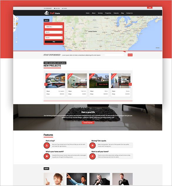 22+ Real Estate Bootstrap Themes & Templates