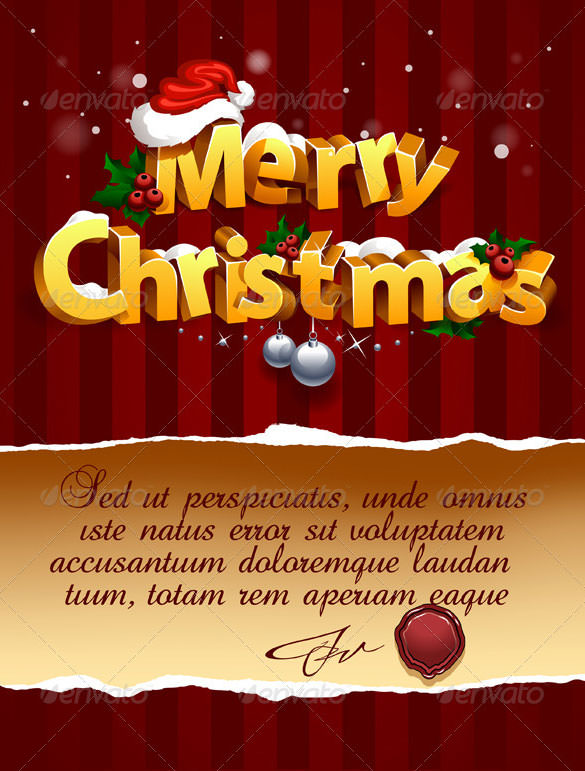 download three dimensional christmas lettering template