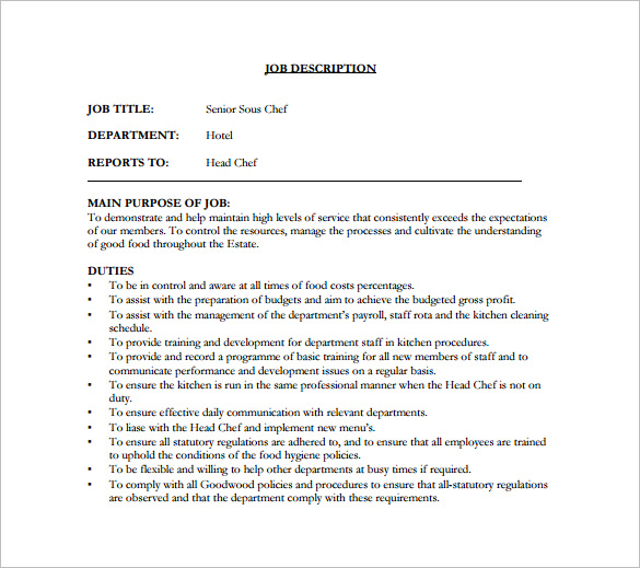 sous-chef-job-description-template-16-free-word-pdf-format-download