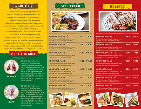 33  Restaurant Brochure Templates Free PSD EPS AI InDesign Word