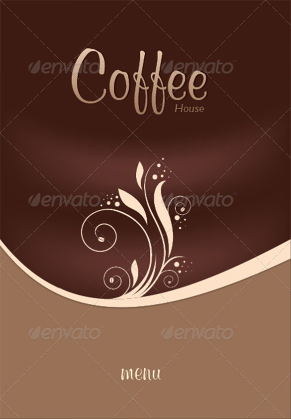 coffee shop restaurant menu brochure