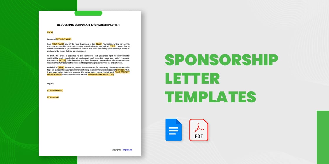 Sample Sponsorship Letter for Donation - Download in Word, Google