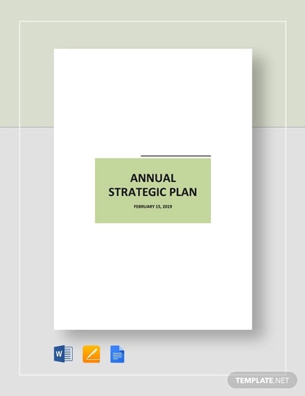 annual strategic plan template