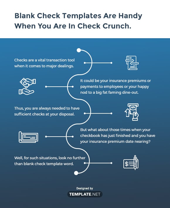 blank check templates are handy when you are in check crunch