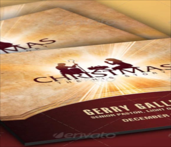 christmas story flyer cd label template