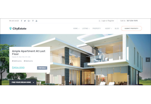 complete real estate wordpress theme