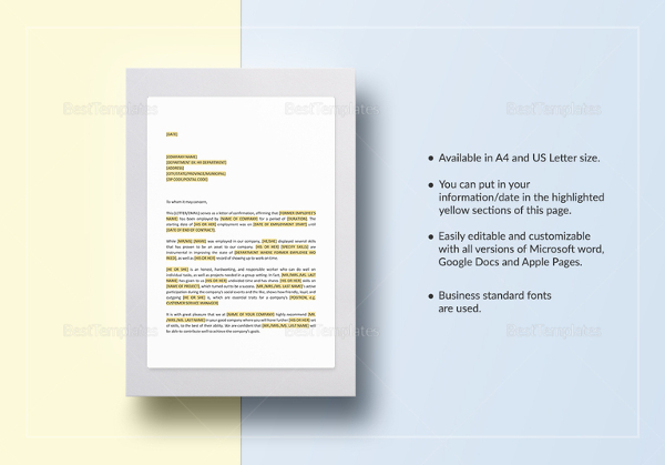 confirmation-of-employment-and-letter-of-recommendation-template