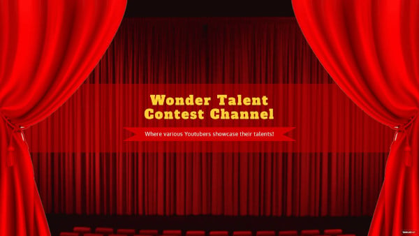 contest youtube banner template