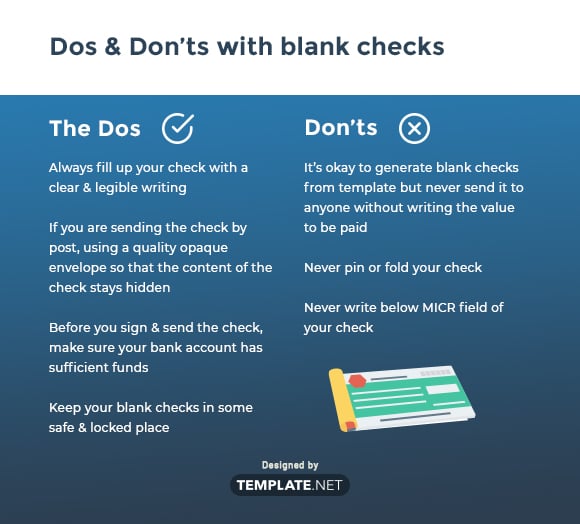 dos don’ts with blank checks