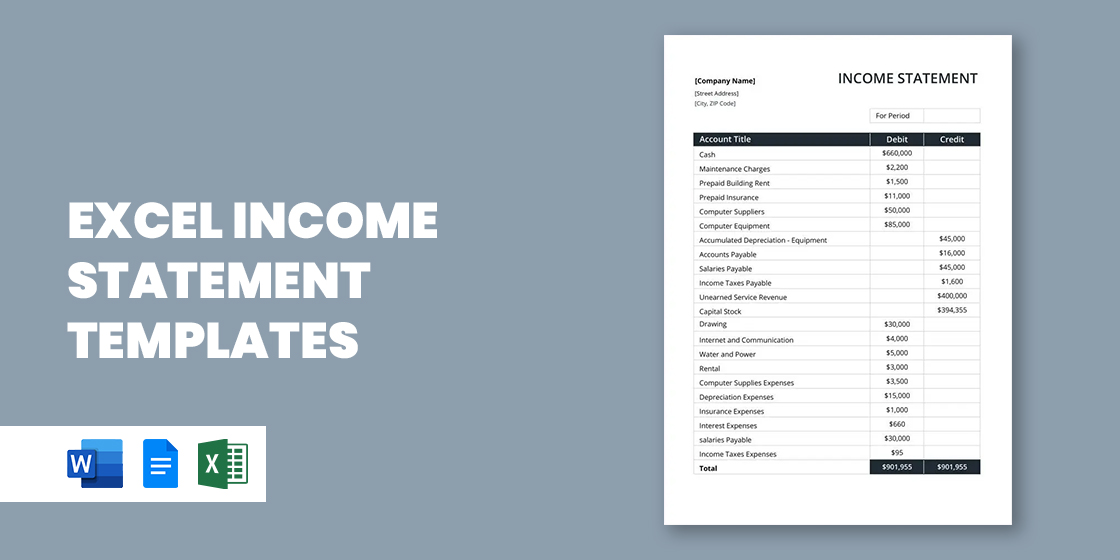 Income Statement Template, Free Download