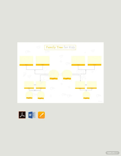 family tree template for kids