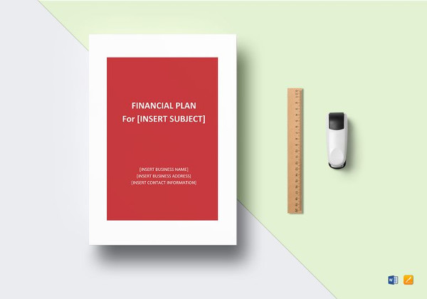 financial plan template in word