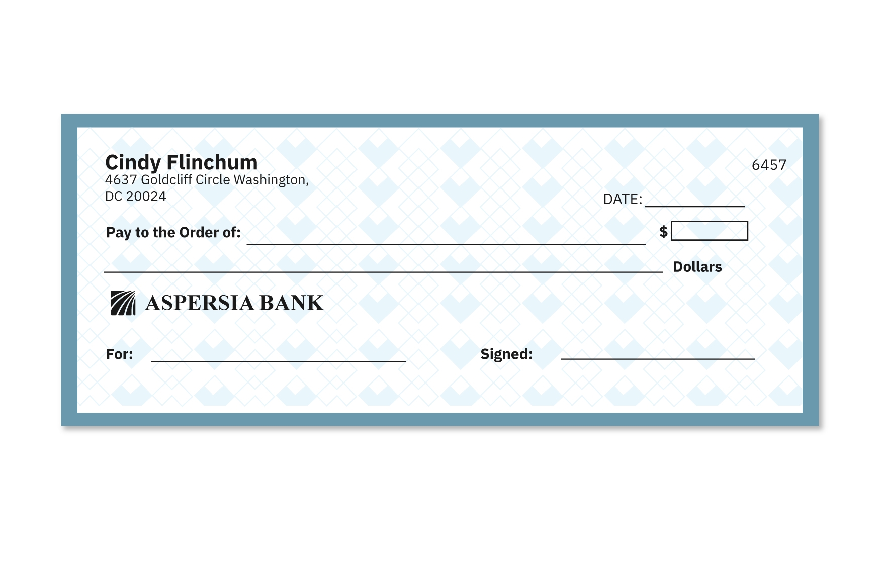 free bank cashier blank cheque free vector