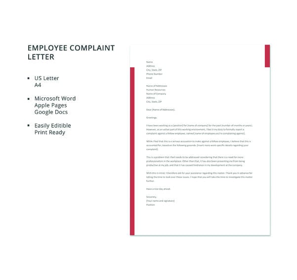 29+ Free Complaint Letter Templates - PDF, DOC