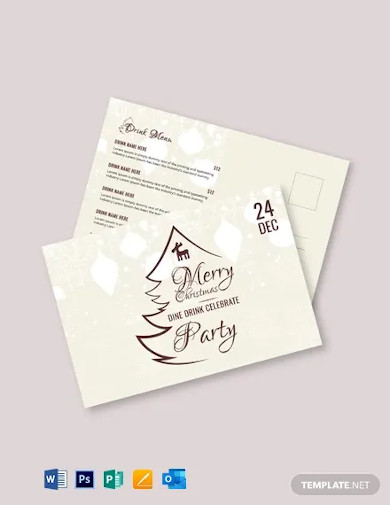free-vintage-christmas-greeting-card-template