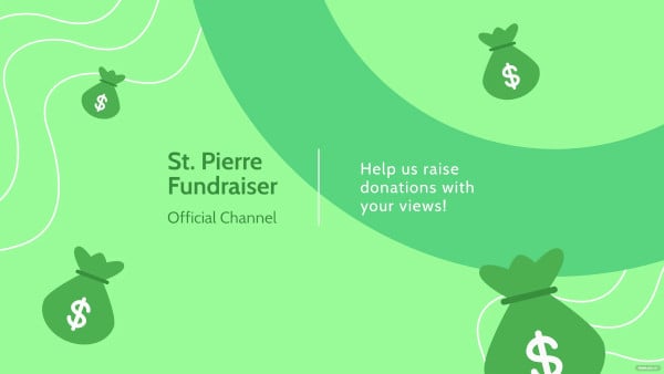fundraising youtube banner template