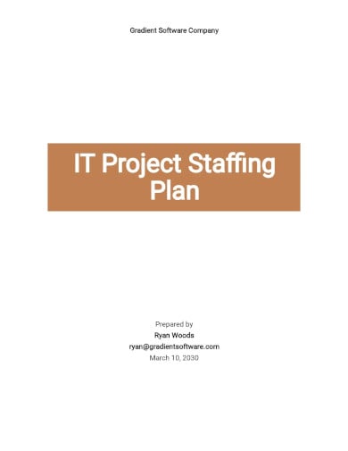 it project staffing plan template