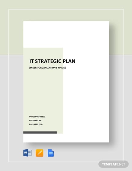 it strategic plan template
