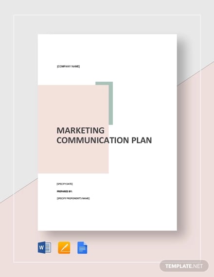 marketing communication plan template1