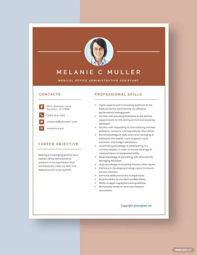 medical office administrative assistant resume template