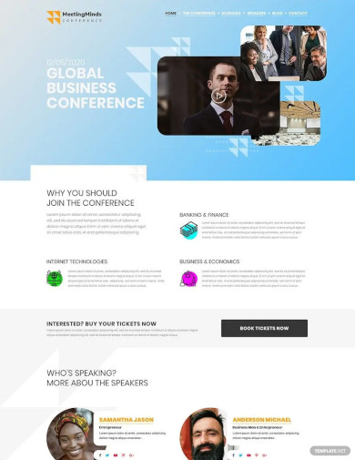 mobile conference wordpress theme template