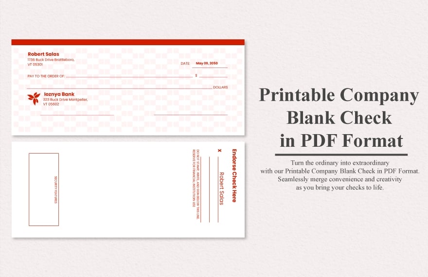 printable company blank check in pdf format
