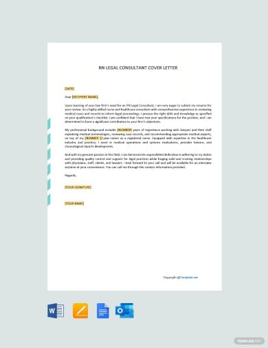 rn legal consultant cover letter template