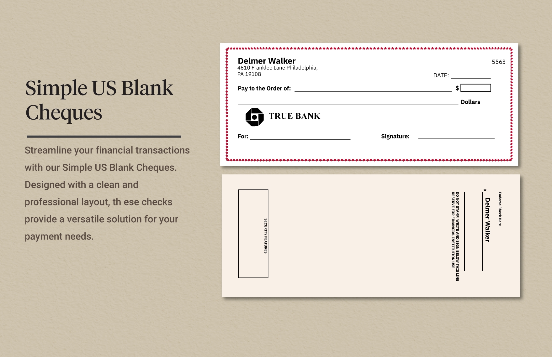 28+ Blank Check Template - DOC, PSD, PDF & Vector Formats