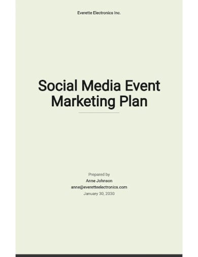 social media event marketing plan templates
