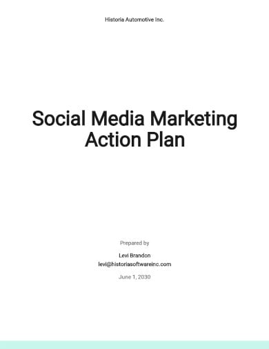 social media marketing action plan template