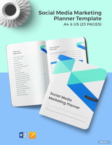 social media marketing planner template