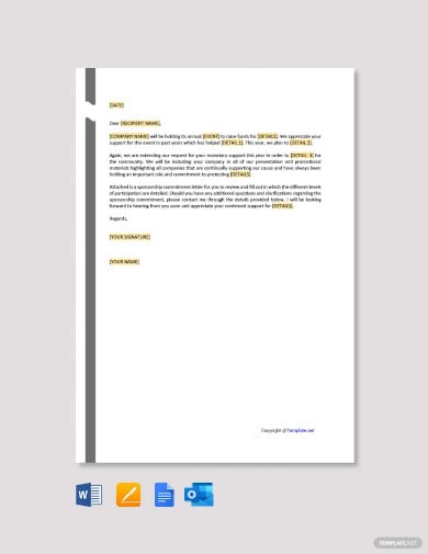 67+ Sponsorship Letter Templates - Word, PDF,Google Docs