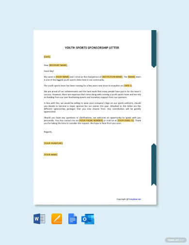 67+ Sponsorship Letter Templates - Word, PDF,Google Docs | Free ...