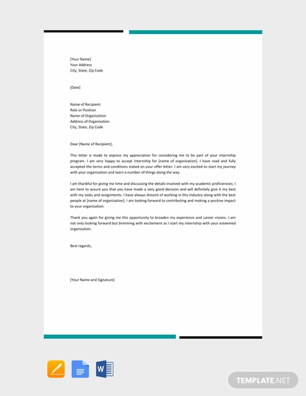 13+ Acceptance Letter Templates - DOC, PDF | Free & Premium Templates