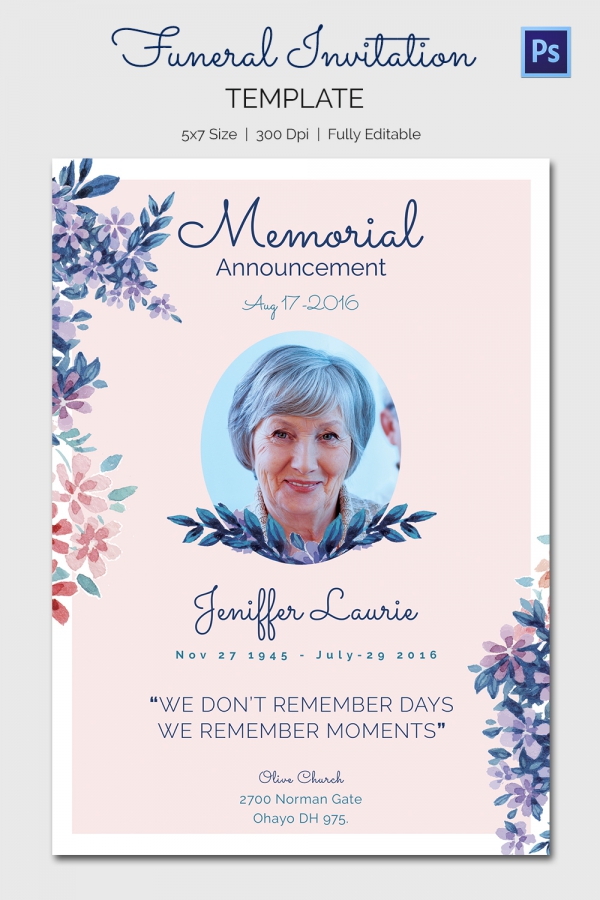 Memorial Day Invite Template