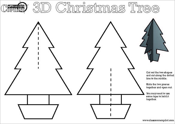 32 Christmas Tree Templates Free Printable PSD EPS PNG PDF Format 