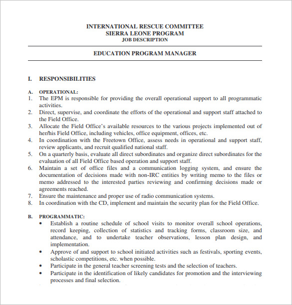 program manager responsibilities and duties        
        <figure class=