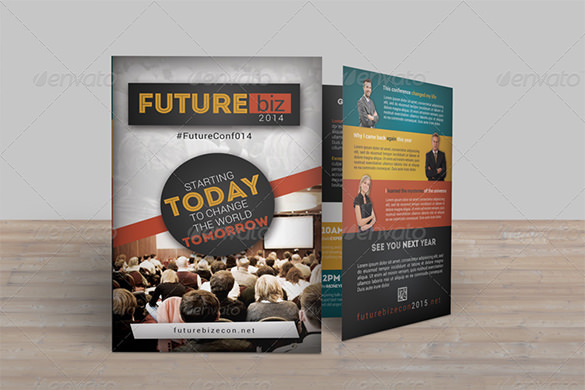 future conference bifold brochure
