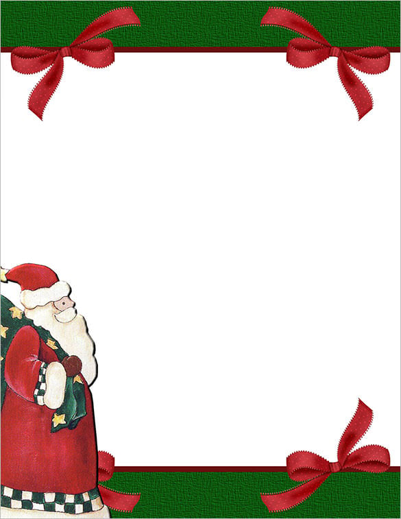 stationery template papers fro christmas pdf download