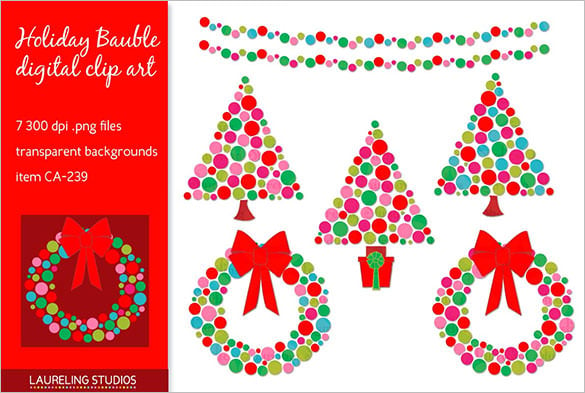 holiday bauble christmas newsletter template png format