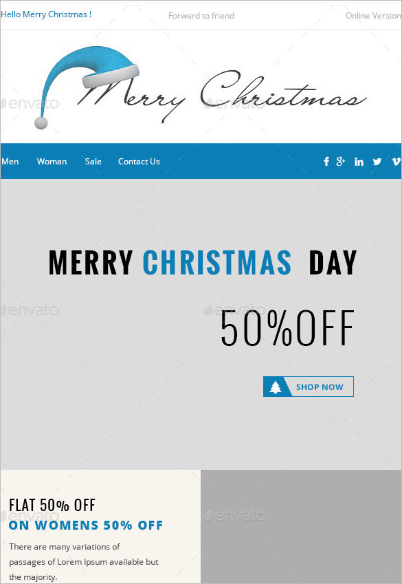chryst christmas e commerce newsletter version psd download