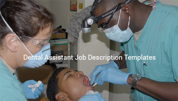 dental assistant job description template dental assistant job description template