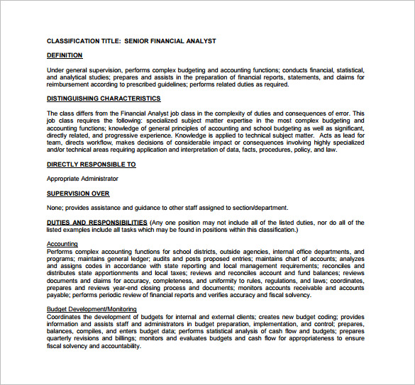 Financial Planning And Analysis Analyst Job Description - What are the Benefits of Financial Planning and Analysis? / Financial planner & analyst | sample job description 2.