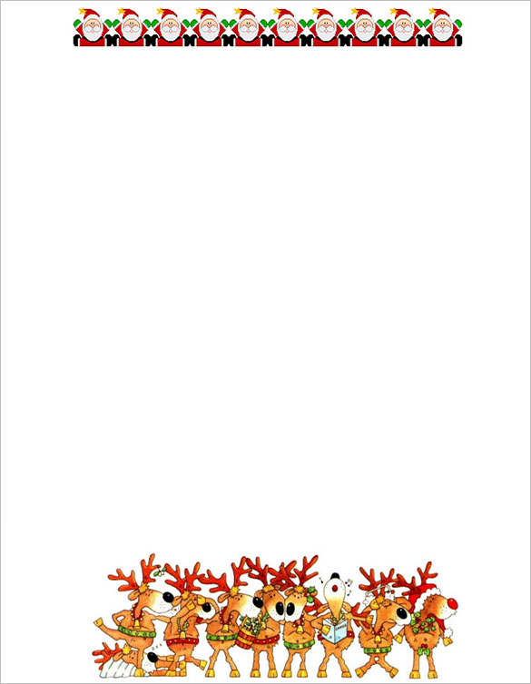 Christmas Note Paper Template