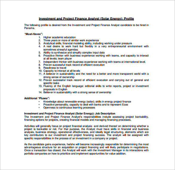 Corporate bond analyst job description