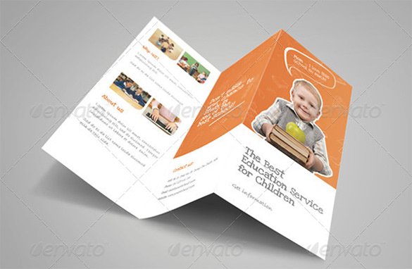 premium education brochure tri fold bi fold