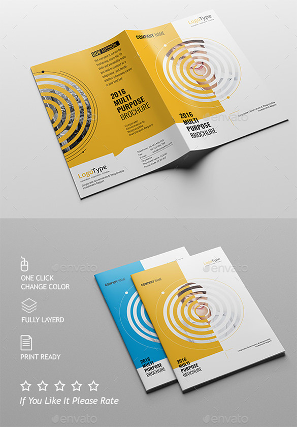 Half Page Brochure Template